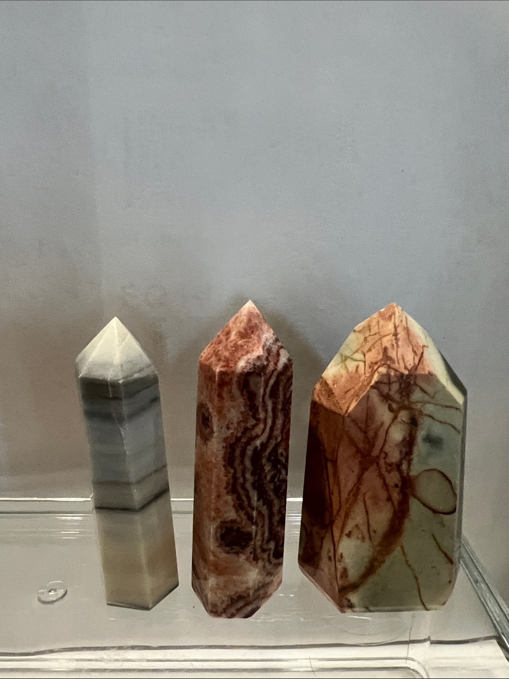 Polished Jasper Crystal Tower Set